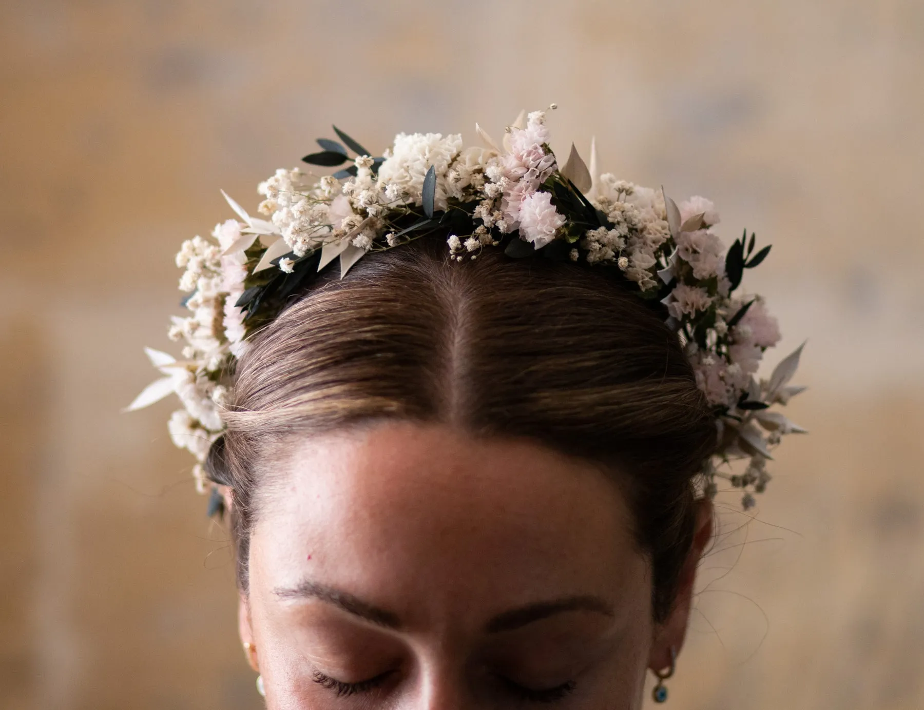 Custom-made flower crown